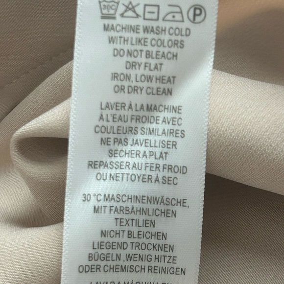 "NWT"Adrianna Papell Pull-on Elastic Waist Straight Leg Champagne Blush Pants-14 - Picture 11 of 11